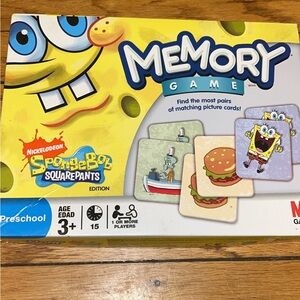 Nickelodeon SpongeBob SquarePants Memory Game - Yellow and Blue